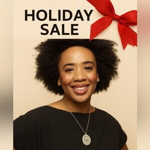 Stainless Steel Polished Dainty Cut-Out Floral Necklace 16”